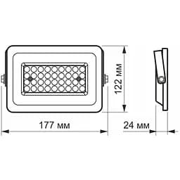Прожектор Videx LED F2e 30W 5000K (VL-F2e-305W) - мініатюра 4