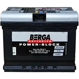 Акумулятор Berga Power Block 63Ah Ев (-/+) 610EN 242х175х190 мм