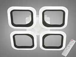 Люстра стельова LED Diasha AS8060/4BK, 55W, чорний, для коридору, вітальні, спальні, кухні, офісу