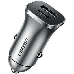 Автомобильное зарядное устройство Ugreen CD130 Dual USB Car Charger Space Gray (30780)