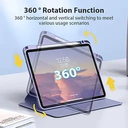 Чохол TPUCristal Pen holder 360 для Xiaomi Pad 6 / 6 Pro 11 2023 Фіолетовий - мініатюра 2