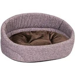 Лежак Природа Lux 3, 62x44x22 см, рожевий з коричневим