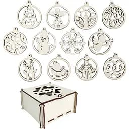 Набір іграшок на ялинку Mazhura, 12 шт. (mz718996)