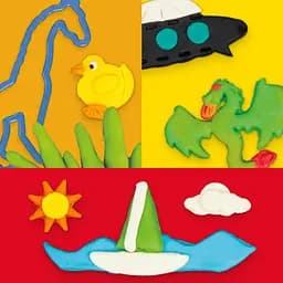 Набір для творчості Hasbro з масою для ліплення Play-Doh Land Air and Sea (F8788) - мініатюра 8