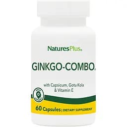 Гинкго билоба Комбо КомплексNature's Plus 60 вегетарианских капсул