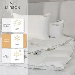 Одеяло пуховое MirSon Raffaello White 062 172х205 см (2200000075086) - мініатюра 2