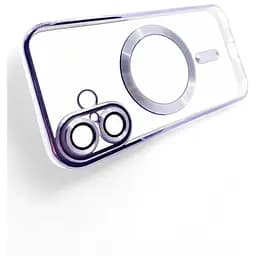 Чохол-накладка BeCover TPU Chrome Case (MagSafe) для Apple iPhone 16 Purple (712074) - мініатюра 4