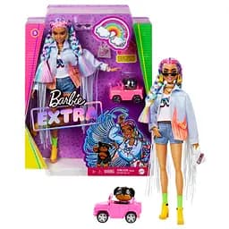 Лялька Barbie Екстра з веселковими косичками (GRN29) - мініатюра 5