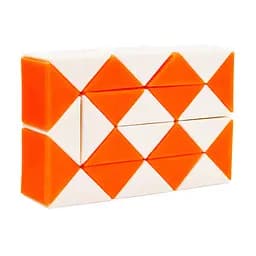 Головоломка Змійка Рубіка IGR67Orange маленька 3,5x5,5 см, двокольорова