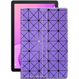 Чохол StatusCASE з екошкіри для планшету Huawei MatePad T10s Фіолетовий ромб