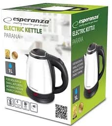 Електрочайник Esperanza Parana White/Black 1350 Вт teh0024501 - мініатюра 2