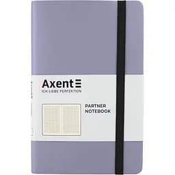 Книга записна Axent Partner Soft A5- в клітинку 96 аркушів срібляста (8206-34-A)