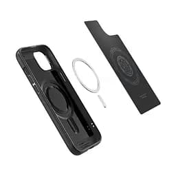 Чехол Spigen Mag Armor MagSafe для iPhone 15 Plus Matte Black (ACS06671) + защитное стекло - мініатюра 7