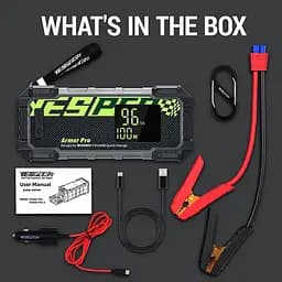 Пуско-зарядний пристрій Yesper Armor 66666mah PD100W 2500A - мініатюра 4