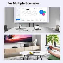 Спліттер UGREEN 2в1 HDMI Switcher 4K@60Hz CM311 з кабелем HDMI 1 м (70607) - мініатюра 6