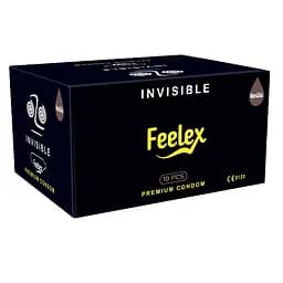 Презервативи ультратонкі Feelex Invisible 0.01 мм натуральний латекс 10 шт