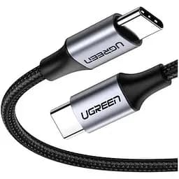 Дата кабель USB-C to USB-C 1.0m US261 3A Alum. Braid Gray\Black Ugreen (50150)