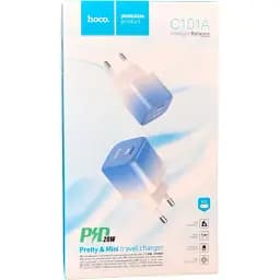 Комплект зарядний і кабель Hoco C101a 20w Pd + Кабель Type-C To Lightning