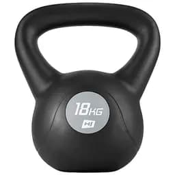 Гиря Hop-Sport HS-PB018KB виниловая 18 кг черная с серым