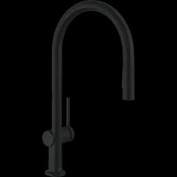 Змішувач Hansgrohe Talis 210 2jet кухонний з витяжним виливом Sbox 72801670 Black Matt Чорний матовий