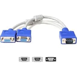 Кабель Atcom VGA - 2хVGA (M/F), 0.1 м, White (10800)