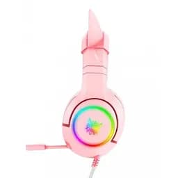 Дротова ігрова гарнітура Onikuma Gaming CAT with LED K9, USB, 3.5mm, 2.2m, pink - мініатюра 4