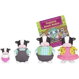 Набор фигурок Li'l Woodzeez Семья Коров 4од книга EN det0018104