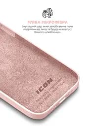 Силиконовый чехол для Apple iPhone 14 Pro, ICON2 Case, розовый, противоударный, панель, защита всего корпуса, матовая поверхность Soft Touch, выступает над дисплеем, совместим с защитными стеклами и пленками, с микрофиброй, ArmorStandart (ARM63600) - мініатюра 7