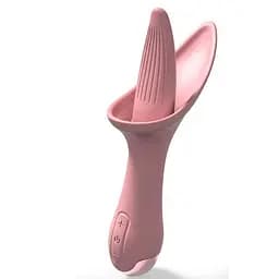 Вібратор язичок Flower Tongue USB Рожевий K000717