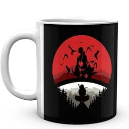 Кружка GeekLand Наруто Naruto клан учиха итатели силуэты вектор NA.02.302 330 мл белая