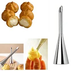 Кондитерская насадка для наполнения эклеров и пирожных 7.6 см, Kitchen Master Серебристый 87319