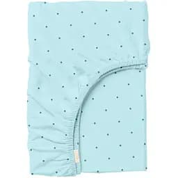 Простирадло Cosas на резинці 80х160 mini dots cs7, м'ята (DotsGreyMint_80x160x20)