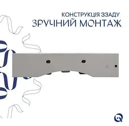 Раковина підвісна Qtap Nando LT 610х420х140 мм, White, прямокутна, без донного клапана QT12116146W - мініатюра 4