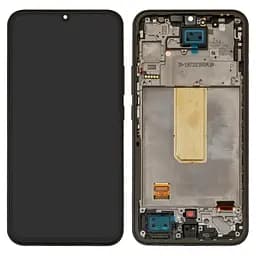Дисплей для Samsung A715 Galaxy A71, чорний, без рамки, High, з широким обідком, (OLED)