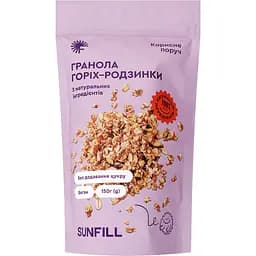Гранола Sunfill Орех-изюм 150 г