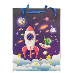 Подарочный пакет 2377L, 40 х 30 х 0,1 Ракета