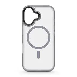 Чехол для Apple iPhone 16, Uniq MagCase, серый, противоударный, панель-накладка с магсейф, ударопрочный TPU+PC, с магнитом MagSafe, поддержка полноценной беспроводной зарядки, ArmorStandart (ARM79496)