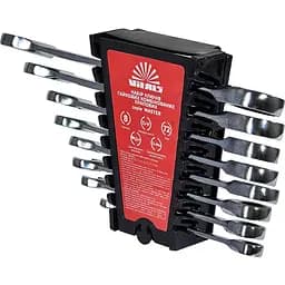 Набір ключів Vitals Master гайкових храпових комбінованих 8-19 мм 8 шт. (186656)