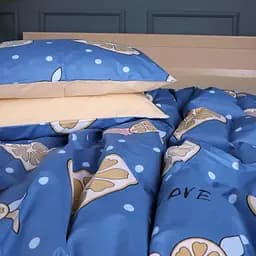 Наволочка MirSon Ranforce Elite 17-4823 Nathaniel 50х70 см бежево-синяя (2200009378355)