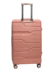 Валіза велика L поліпропілен Milano bag 0306 76×49×31см 82л Рожевий - мініатюра 3