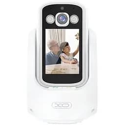 Двухсторонняя камера видеонаблюдения XO-CR08 Беспроводная видео няня с ночным режимом и микрофоном