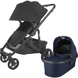 Прогулянкова коляска Uppababy Cruz V2 - JAKE + люлька Uppababy Carrycot-NOA-Navy Carbon Frame 