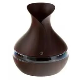 Зволожувач-нічник Liam Atomization Humidifier міні ультразвуковий темне дерево (422) - мініатюра 2