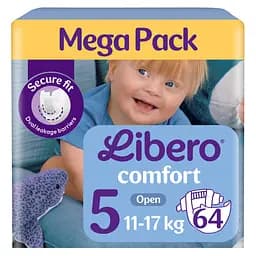 Підгузки Libero Comfort 11-17 кг розмір 5 64 шт.