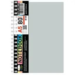 Блокнот А5 Апельсин АП-1505 Grey 80 аркушів пружина збоку