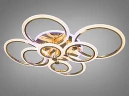 Люстра стельова LED Diasha A8022/8G, 175W, 3200K-6500K, золото, сучасний стиль, з пультом управління - мініатюра 2