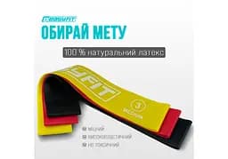 Гумки для фітнесу EasyFit набір 3 шт. (EF-1812) - мініатюра 2