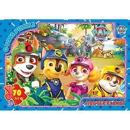 Детский пазл Paw Patrol PW08909 плакат 70 элементов