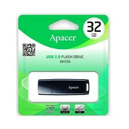 Флеш-накопичувач Apacer USB 2.0 AH336 32Gb чорний - мініатюра 2
