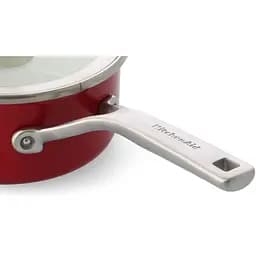 Ківш KitchenAid Steel Core з кришкою 16 см 1.3 л червоний (CC003287-001)  - мініатюра 2